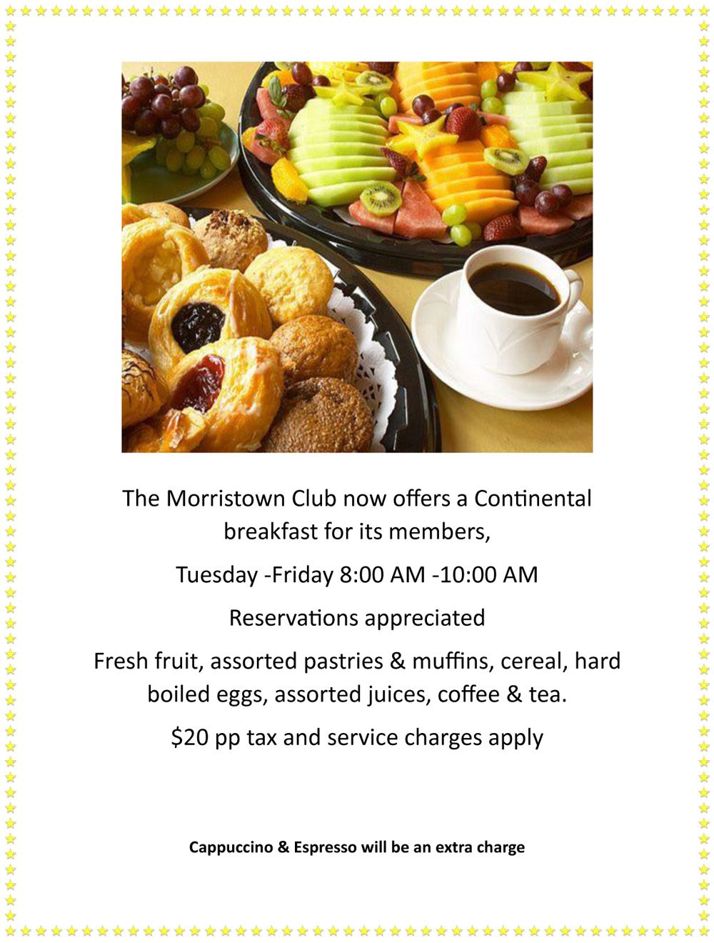 Calendar Events The Morristown Club